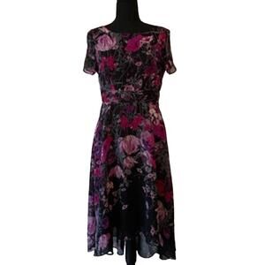 GABBY SKYE Black & Pink Dress Size 6